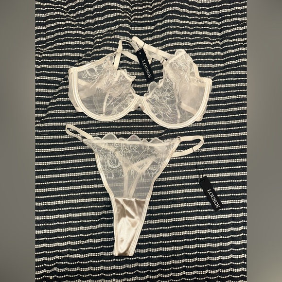 Lounge Cream Lingerie Set - Picture 1 of 5